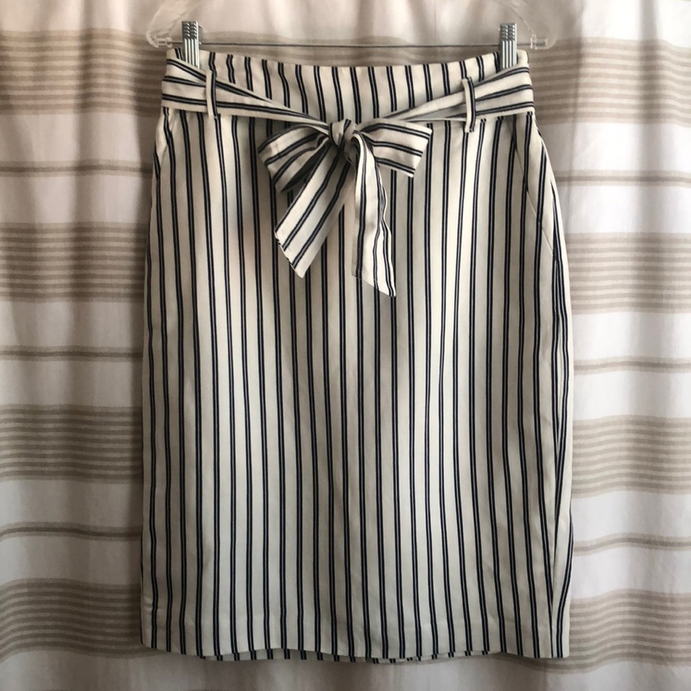 Ann Taylor Factory Striped Pencil Skirt - Sz. 6